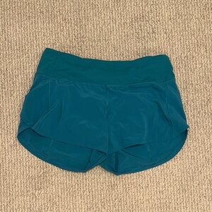 Lululemon Teal Athletic Shorts Size 6